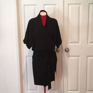 Zara black kimono dress